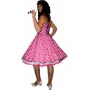 Petticoatkleid 50er Jahre Rockabilly pink weiß schwarz