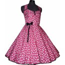 Petticoatkleid 50er Jahre Rockabilly pink weiß schwarz