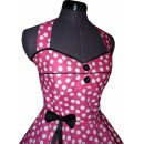 Petticoatkleid 50er Jahre Rockabilly pink weiß schwarz