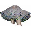Petticoat Organdy schwarz oder weiß regenbogen grafittyblau, grafittyrot