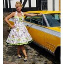 Romantisches Kleid zum Petticoat weiß mit...