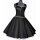 50er Jahre Petticoatkleid schwarz Strasssteine Vintage